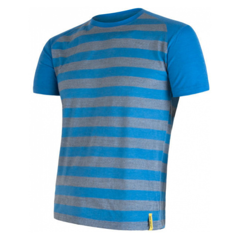 Pánské tričko SENSOR Merino Active modrá/šedá