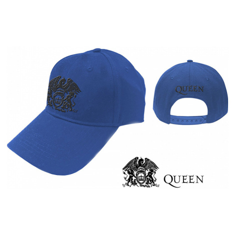 Queen kšiltovka, Black Classic Crest Blue RockOff