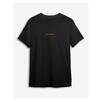 Trendyol Black Text Printed Regular Cut T-shirt