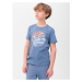 4F JUNIOR-TSHIRT-4FJWSS24TTSHM1135-32S-DENIM Modrá