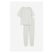 H & M - Žerzejové pyžamo - šedá