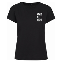 Dámské tričko do pásu // Mister Tee / Ladies Party All Night Tee black