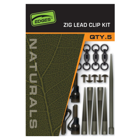 Fox Montáž Edges Naturals Zig Lead Clip Kit 5ks