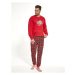 Pánské vánoční pyžamo Cornette 115/203 | červená
