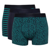 DEFACTO Men's Patterned 3-Pack Boxer