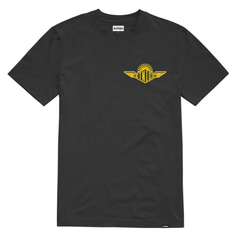 Etnies pánské tričko Wings Black/Yellow | Černá | 100% bavlna