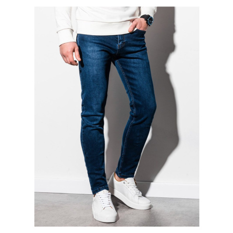 Ombre Clothing Nebesky modré pohodlné džíny P942
