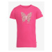 Růžové dětské bavlněné triko ALPINE PRO BADAMO
