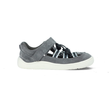 BABY BARE FEBO SUMMER Grey Dětské barefoot sandály Baby Bare Shoes