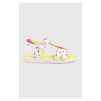 Dětské kožené sandály Agatha Ruiz de la Prada bílá barva