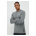 Tréninkové tričko s dlouhým rukávem Reebok United By Fitness MyoKnit šedá barva