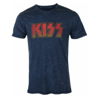Tričko metal pánské Kiss - Classic Logo - ROCK OFF - KISSSWASH02MN