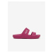 Tmavě růžové dámské pantofle Crocs Classic - Dámské
