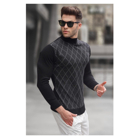 Madmext Black Turtleneck Knitwear Sweater 5785
