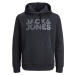 Jack&Jones Pánská mikina JJECORP Regular Fit 12152840 Black/Large Prin