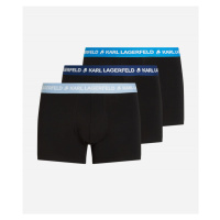 Spodní prádlo karl lagerfeld logo trunk colorband 3-pack modrá