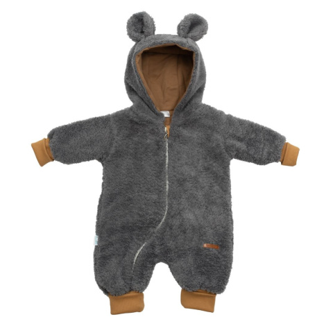 Luxusní dětský zimní overal New Baby Teddy bear šedý