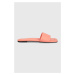 Kožené pantofle BOSS Addison Slide-hf dámské, růžová barva