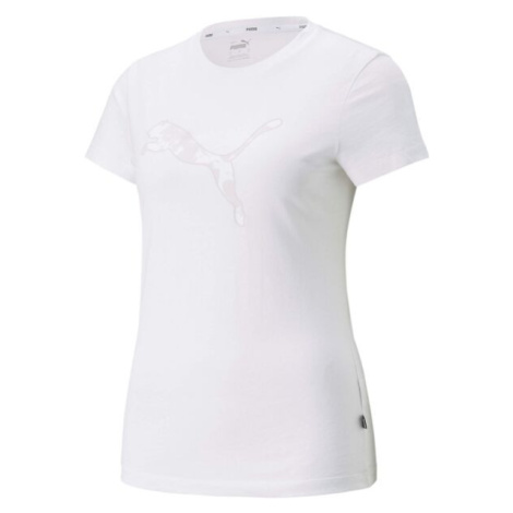 Puma SUMMER GRAPHIC TEE Dámské sportovní triko, bílá, velikost