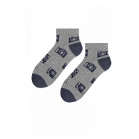 Steven 025-045 šedý melanž Panské ponožky
