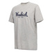 Tričko woolrich embroidered logo t-shirt šedá