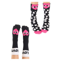 mshb&g Láska Dívčí 2dílná sada ponožek s kulatým výstřihem