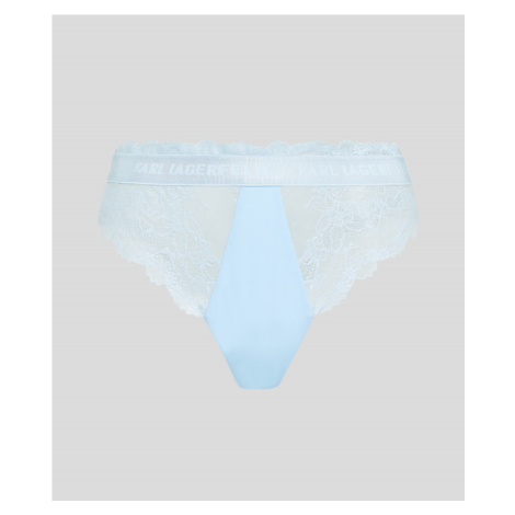 Spodní prádlo karl lagerfeld tailored lace bikini brief modrá