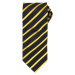 Premier Workwear Sportovní pruhovaná kravata PR784 Black