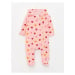 LC Waikiki Lcw Hooded Long Sleeve Patterned Baby Girl Jumpsuit