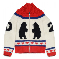 Mikina dsquared2 knitwear bílá