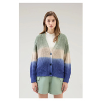 Kardigan woolrich dip dyed cardigan zelená