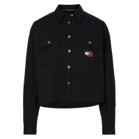 Tommy Jeans Shirt - TJW CROPPED UTILITY SHIRT black