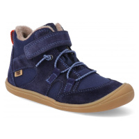 Barefoot dětské zimní boty Koel - Beau Wool modré