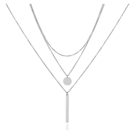 Victoria Filippi Stainless Steel Trojitý ocelový náhrdelník Francisco - chirurgická ocel NHN1914