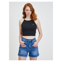 Černý dámský crop top Tommy Jeans