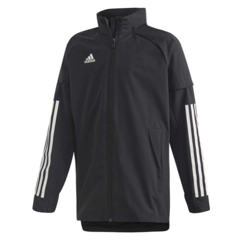 adidas CON20 AW JKT Y Juniorská sportovní bunda, černá, velikost