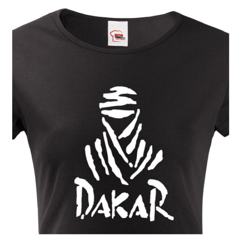 Dámské tričko s potiskem Dakar - motoristické tričko s logem Dakar BezvaTriko