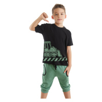 Mushi Dozer On The Road Boy T-shirt Capri Shorts Set