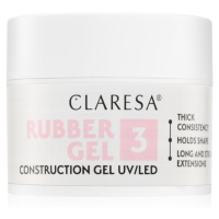 Claresa Rubber Gel Construction Gel UV/LED gelový lak pro prodloužení nehtů odstín 03 45 g