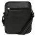 Pánská kožená taška přes rameno Hexagona 469565 - černá
