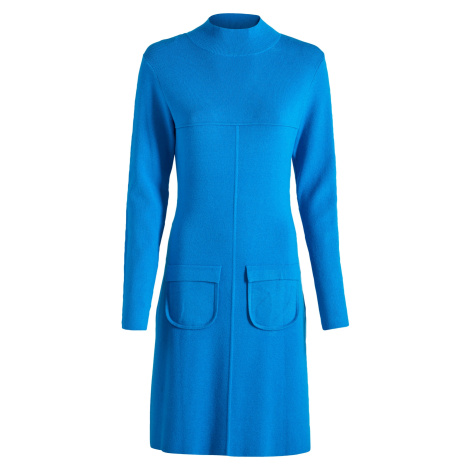 Bonprix BODYFLIRT pletené šaty s kapsami Barva: Modrá, Mezinárodní