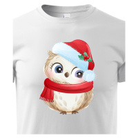 Dětské tričko s potiskem Vánoční sovičky - roztomilé dětské tričko