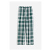 H & M - Keprové pyžamové kalhoty - zelená