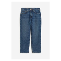 H & M - Relaxed Fit Lined Jeans - modrá