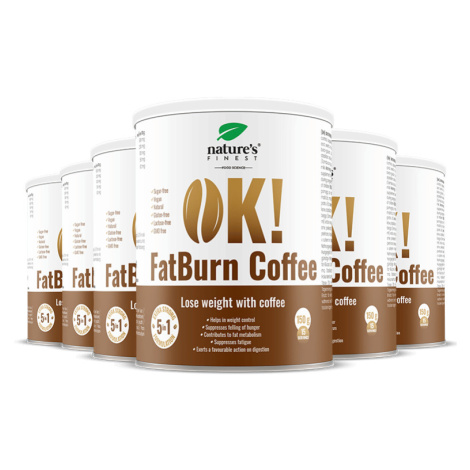 100% FatBurn Káva | 6x OK!FatBurn® | S ID-Alg® a L-karnitinem | Štíhlejší Tělo | od Nature's Fin