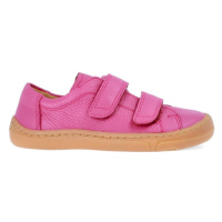 FRODDO TENISKY LEATHER D-VELCRO Fuxia | Dětské barefoot tenisky