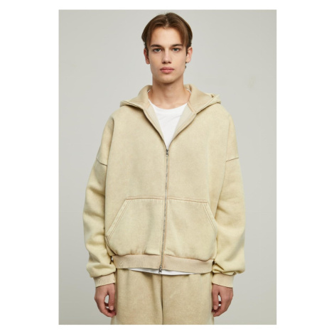 Pánská mikina zip // Urban Classics / Heavy Sand Washed 90's Zip Hoody unionbeig