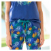 Pyžamové 3/4 kalhoty s potiskem tropického vzoru