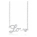 OLIVIE Stříbrný náhrdelník LOVE 4080
