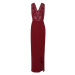 Chi Chi London Společenské šaty 'Chi Chi Thalia Dress' burgundská červeň